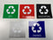 Plafor Eco Bin Ronde Prullenbak voor afvalscheiding - 50L – Zwart/Bruin - Inclusief 5-delige Stickerset - Afvalbak voor gemakkelijk Afval Scheiden en Recycling - Afvalemmer - Vuilnisbak voor Huishouden, Keuken en Kantoor - Afvalbakken - Recyclen