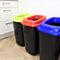 Plafor Sort Bin, Prullenbak voor afvalscheiding - 45L – Zwart/Groen - Inclusief 5-delige Stickerset - Afvalbak voor gemakkelijk Afval Scheiden en Recycling - Afvalemmer - Vuilnisbak voor Huishouden, Keuken en Kantoor - Afvalbakken - Recyclen