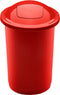 Plafor Top Bin, Prullenbak voor afvalscheiding - 50L – Rood- Afvalbak voor gemakkelijk Afval Scheiden en Recycling - Afvalemmer - Vuilnisbak voor Huishouden, Keuken en Kantoor - Afvalbakken - Recyclen