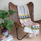 Plaid - 130 x 170cm - Deken - Funky Doris - 100% Organisch Katoen - Vilma roze