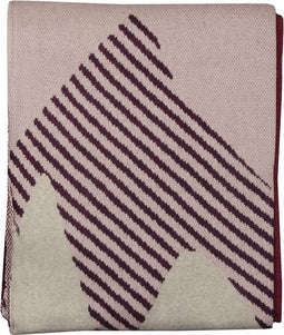 Plaid Berg rood gebreid