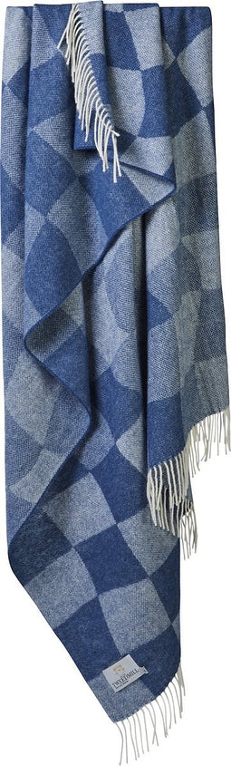 Plaid Bijou Blauw - 150x183 - Nieuw Wol - Tweedmill UK