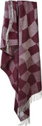 Plaid Bijou bordeauxrode - 150x183 - Nieuw Wol - Tweedmill UK