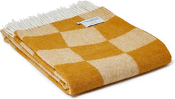 Plaid Bijou goud - 150x183 - Nieuw Wol - Tweedmill UK