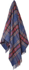 Plaid Christchurch Blauw - Shetland Lamswol - 140x185 - Bronte by Moon Scotland