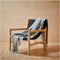 Plaid Dartmoor Blauw en Grijs (Blue Mist) -voor en achterzijde verschillend - 150x183 - Nieuw Wol - Tweedmill UK