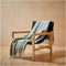Plaid Dartmoor Groen en Grijs (Ice Green) -voor en achterzijde verschillend - 150x183 - Nieuw Wol - Tweedmill UK