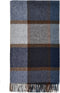 Plaid Geblokt Blauw - Merino Lamswol - 140x185 - Bronte by Moon Scotland