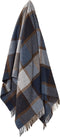 Plaid Geblokt Blauw - Merino Lamswol - 140x185 - Bronte by Moon Scotland