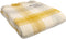 Plaid geel, grijs, wit ruiten, 100% wol