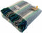 Plaid Gestreept Blauw en Groen (Riverland Green and Blue) - 150x183 - Nieuw Wol - Tweedmill UK