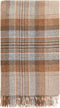 Plaid Kintyre Beige - Shetland Lamswol - 140x185 - Bronte by Moon Scotland