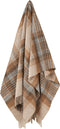 Plaid Kintyre Beige - Shetland Lamswol - 140x185 - Bronte by Moon Scotland