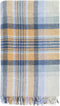Plaid Kintyre Blauw - Shetland Lamswol - 140x185 - Bronte by Moon Scotland