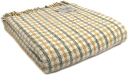 Plaid Lifestyle Groen (Olive) - 150x183 - Nieuw Wol - Tweedmill UK