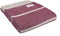 Plaid met brede accent streep Paars Rood (Rosewood) - 150x183 - Nieuw Wol - Tweedmill UK