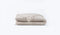 Plaid met franje, van mousseline 160 x 200 (cm) / Beige