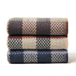 Plaid Op goed geluk Celtic weefpatroon - Gerecycled wol - 120x150cm - Tweedmill UK