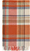 Plaid Portree Oranje - Merino lamswol - 140x185 - Bronte by Moon Scotland