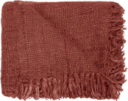 Plaid S'il vous - Kersenrood