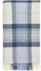 Plaid Skye Koraal Blauw - Shetland Lamswol - 140x185 - Bronte by Moon Scotland