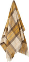 Plaid Skye Koraal Goud - Shetland Lamswol - 140x185 - Bronte by Moon Scotland