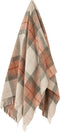 Plaid Skye Koraal Rood - Shetland Lamswol - 140x185 - Bronte by Moon Scotland