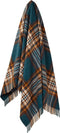 Plaid St. Ives Groen - Shetland Lamswol - 140x185 - Bronte by Moon Scotland