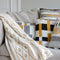 Plaid Tara mosterd gebreid