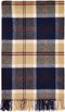 Plaid Tartan Bannockbane Navy - Merino Lamswol - 140x185 - Bronte by Moon Scotland