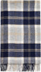 Plaid Tartan Bannockbane Silver - Merino Lamswol - 140x185 - Bronte by Moon Scotland