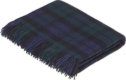 Plaid Tartan Black Watch - Merino Lamswol - 140x185 - Bronte by Moon Scotland