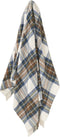 Plaid Tartan Muted Blue Stewart - Merino Lamswol - 140x185 - Bronte by Moon Scotland