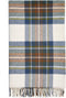 Plaid Tartan Muted Blue Stewart - Merino Lamswol - 140x185 - Bronte by Moon Scotland