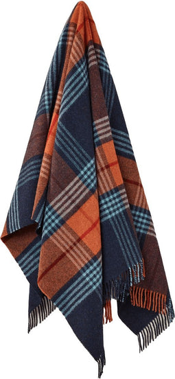 Plaid Tenby Blauw - Shetland Lamswol - 140x185 - Bronte by Moon Scotland