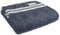 Plaid Visgraat 2 streep Blauw en Grijs - 150x183 - Nieuw Wol - Tweedmill UK