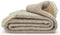 Plaid Visgraat Beige- Lichtbruin (Hazel) - 150x183 - Nieuw Wol - Tweedmill UK