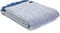 Plaid Visgraat Blauw en Zilvergrijs - 150x183 - Nieuw Wol - Tweedmill UK
