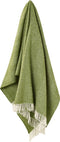 Plaid Visgraat Groen (Apple) - Shetland Lamswol - 140x185 - Bronte by Moon Scotland