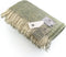 Plaid Visgraat Licht Naturel Groen (Light Sage) - Shetland Lamswol - 140x185 - Bronte by Moon Scotland