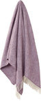 Plaid Visgraat Paars Lavendel - Shetland Lamswol - 140x185 - Bronte by Moon Scotland
