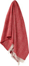 Plaid Visgraat Rood - Shetland Lamswol - 140x185 - Bronte by Moon Scotland