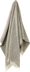 Plaid Visgraat Vintage Grijs - Shetland Lamswol - 140x185 - Bronte by Moon Scotland