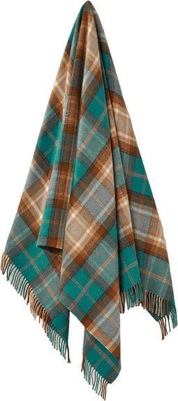 Plaid Winterton Jade Groen - Merino Lamswol - 140x185 - Bronte by Moon Scotland