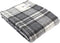 Plaid zonder franje Cottage Grijs - 150x183 - Nieuw Wol - Tweedmill UK