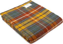 Plaid zonder franje Tartan Antique Buchanan - 140x200 - Nieuw Wol - Tweedmill UK