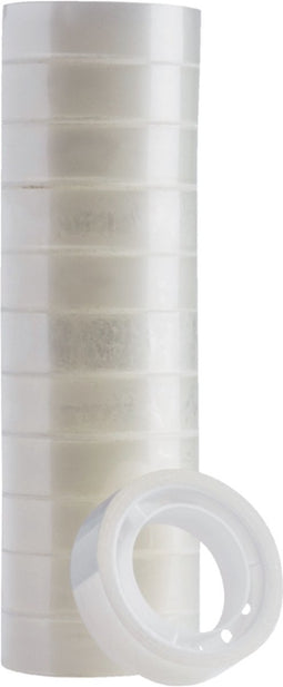 Plakband Quantore 12mmx10m transparant | 12 stuks