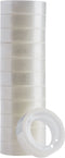 Plakband Quantore 12mmx10m transparant | 12 stuks