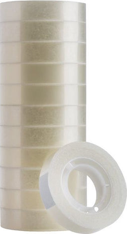 Plakband Quantore 12mmx33m transparant | 12 stuks