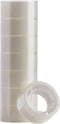 Plakband Quantore 19mmx10m transparant | 8 stuks